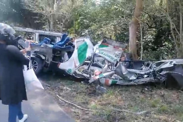 Cinco fallecidos se registraron en el accidente que ocurrió en la tarde de este sábado en La Dorada.