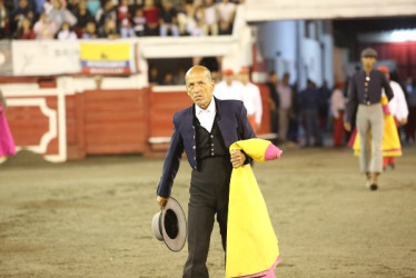 William Gómez en su reciente presentación en la Plaza de Toros de Manizales