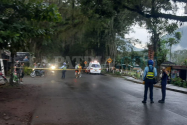 Sitio donde hallaron los dos cadáveres este lunes.